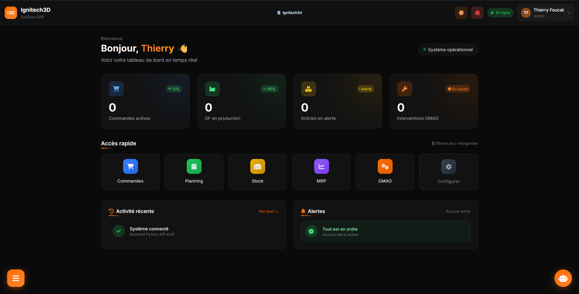 Ignitech3D sur ordinateur